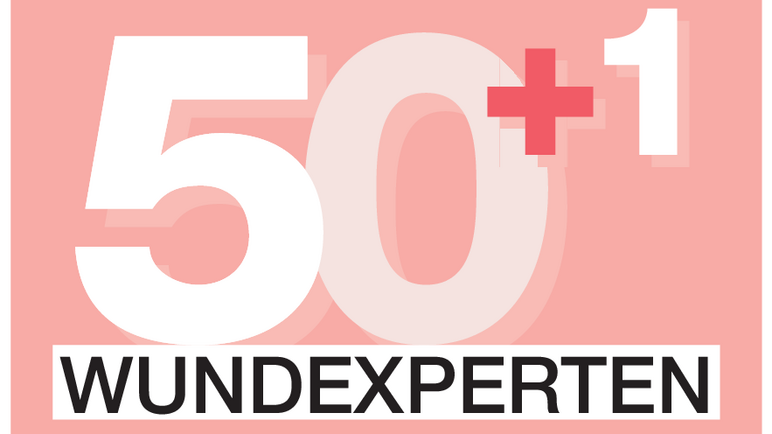 Das Plakat zu der Aktion 50+1 Wundexperten von Lembke Seminare und Beratungen GmbH zusammen mit der Dozentin Anke Bültemann